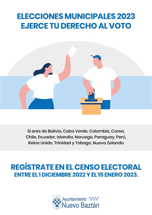 Elecciones municipales 2023. Información votantes extranjeros