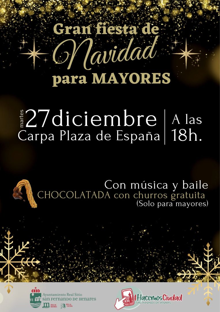 Gran Fiesta de Navidad para Mayores en la carpa de Plaza de España