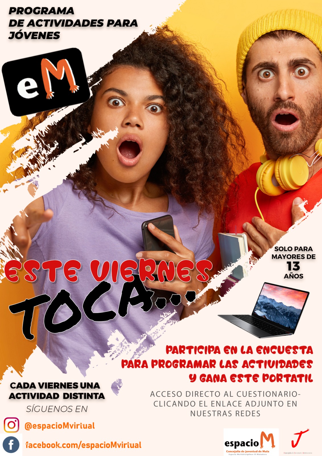 JUVENTUD| Actividades elegidas para 2023 a través de ‘Este viernes toca...’