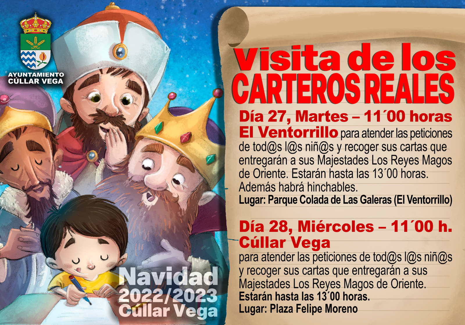 Visita de los CARTEROS REALES al Ventorrillo y Cúllar Vega