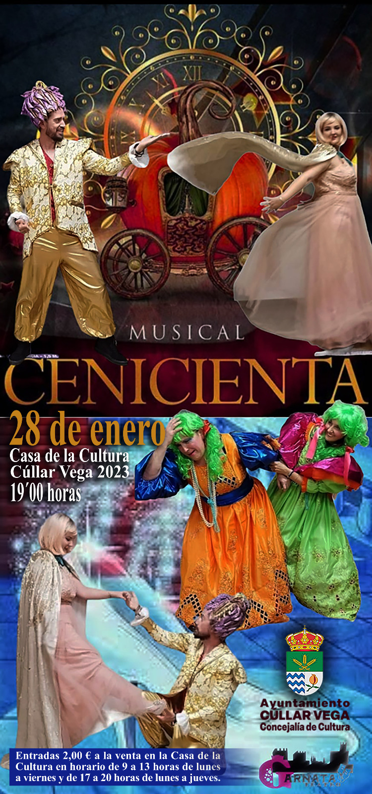 28 de enero Musical «Cenicienta» en Cúllar Vega