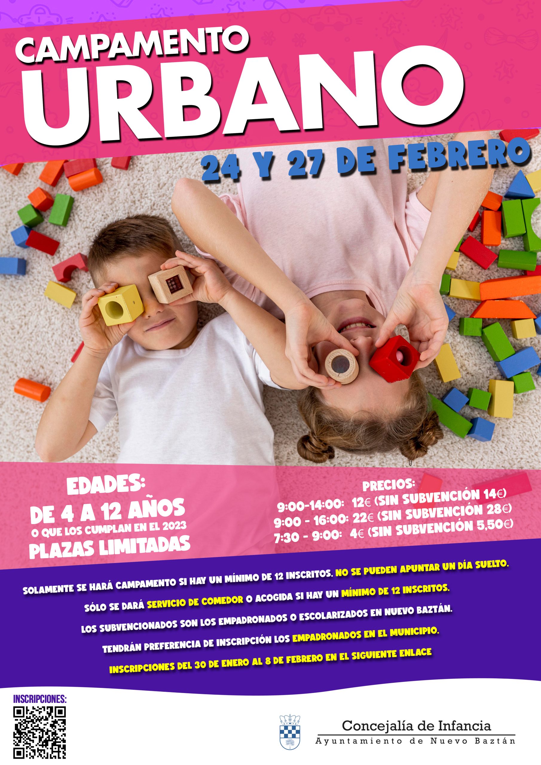Campamento Urbano mes de febrero días no lectivos