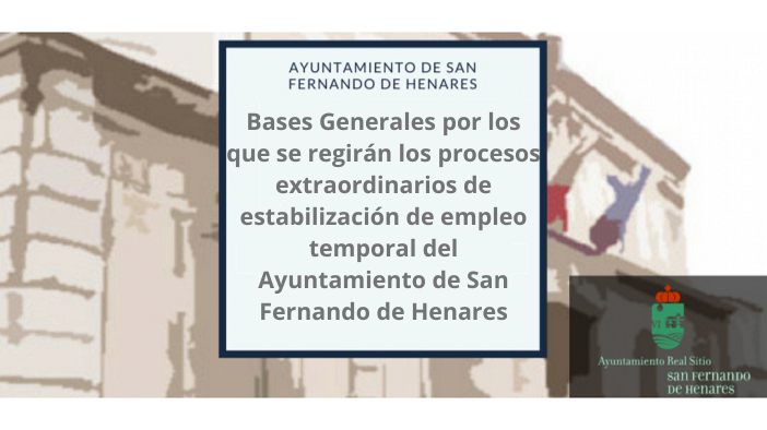 Convocatoria proceso de estabilización – Bases generales