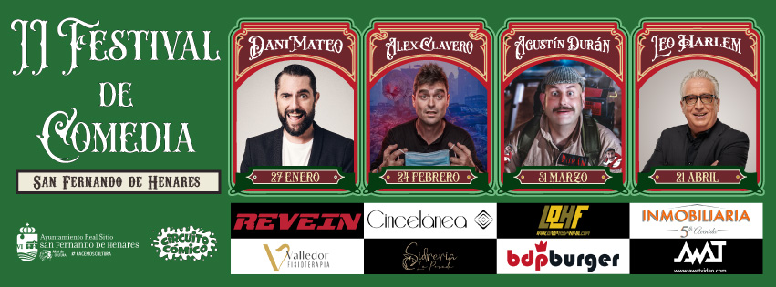 Dani Mateo abre el cartel del II Festival de la Comedia de San Fernando de Henares