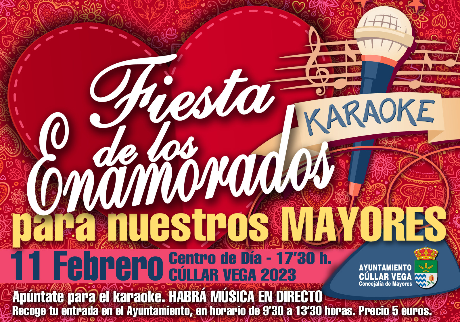 Los mayores de Cúllar Vega celebrarán San Valentín con un ‘guateque romántico’ y karaoke