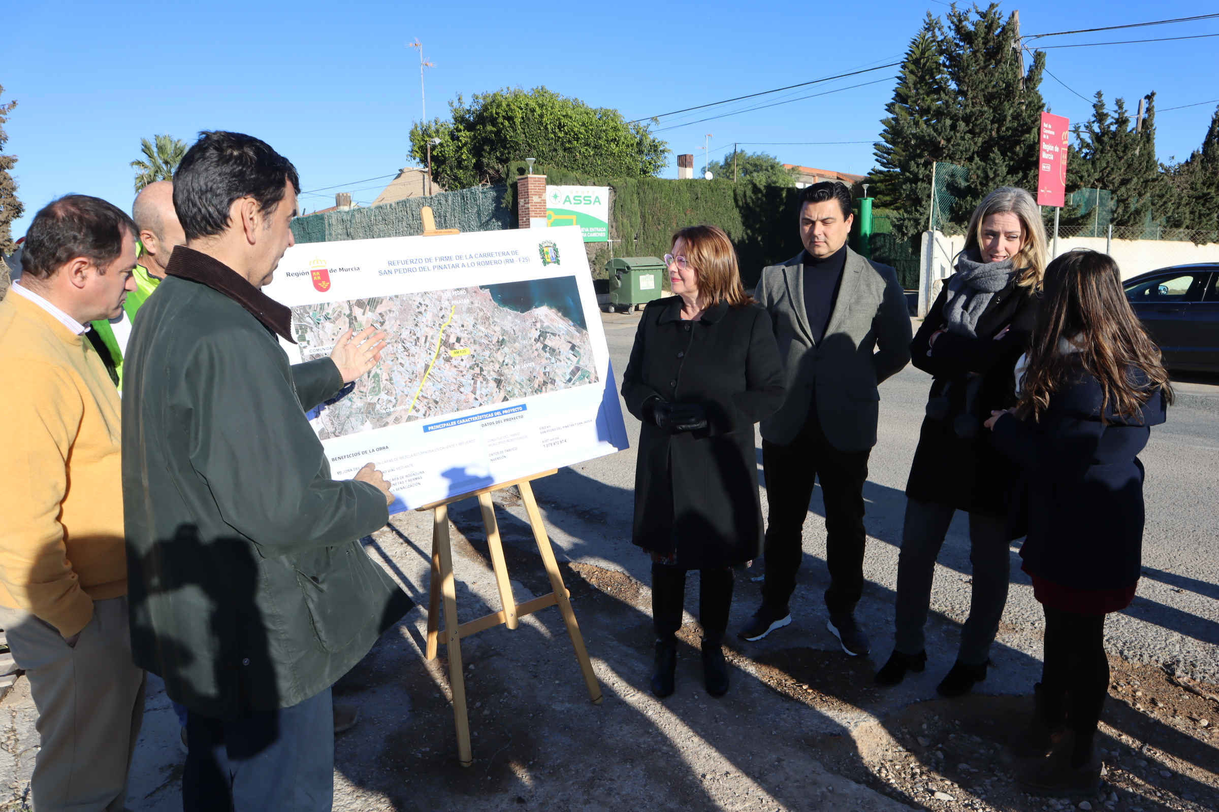 La Comunidad destina un millón de euros a mejorar la seguridad en la carretera que une San Pedro del Pinatar con el paraje Lo Romero