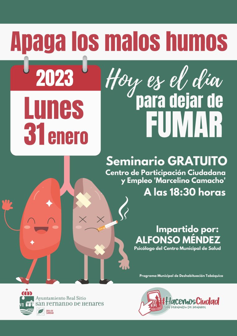 La Concejalía de Sanidad pone en marcha un seminario para dejar de fumar