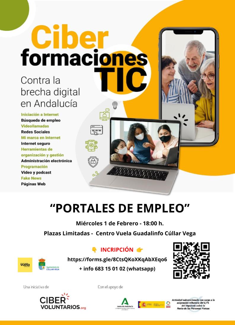 Taller de "Portales de Empleo" a través de la iniciativa Cibervoluntarios