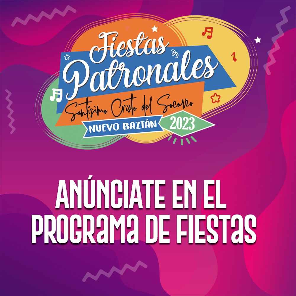 Anúnciate en el Programa de Fiestas Patronales