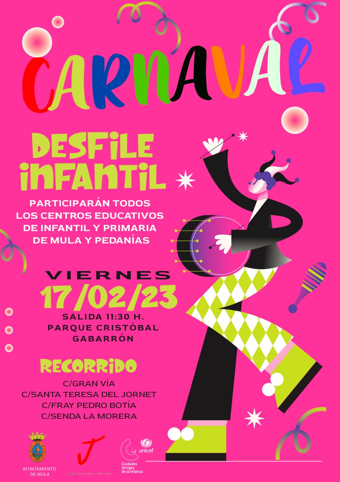 Calnaval Infantil 2023 - Ayuntamiento de Mula