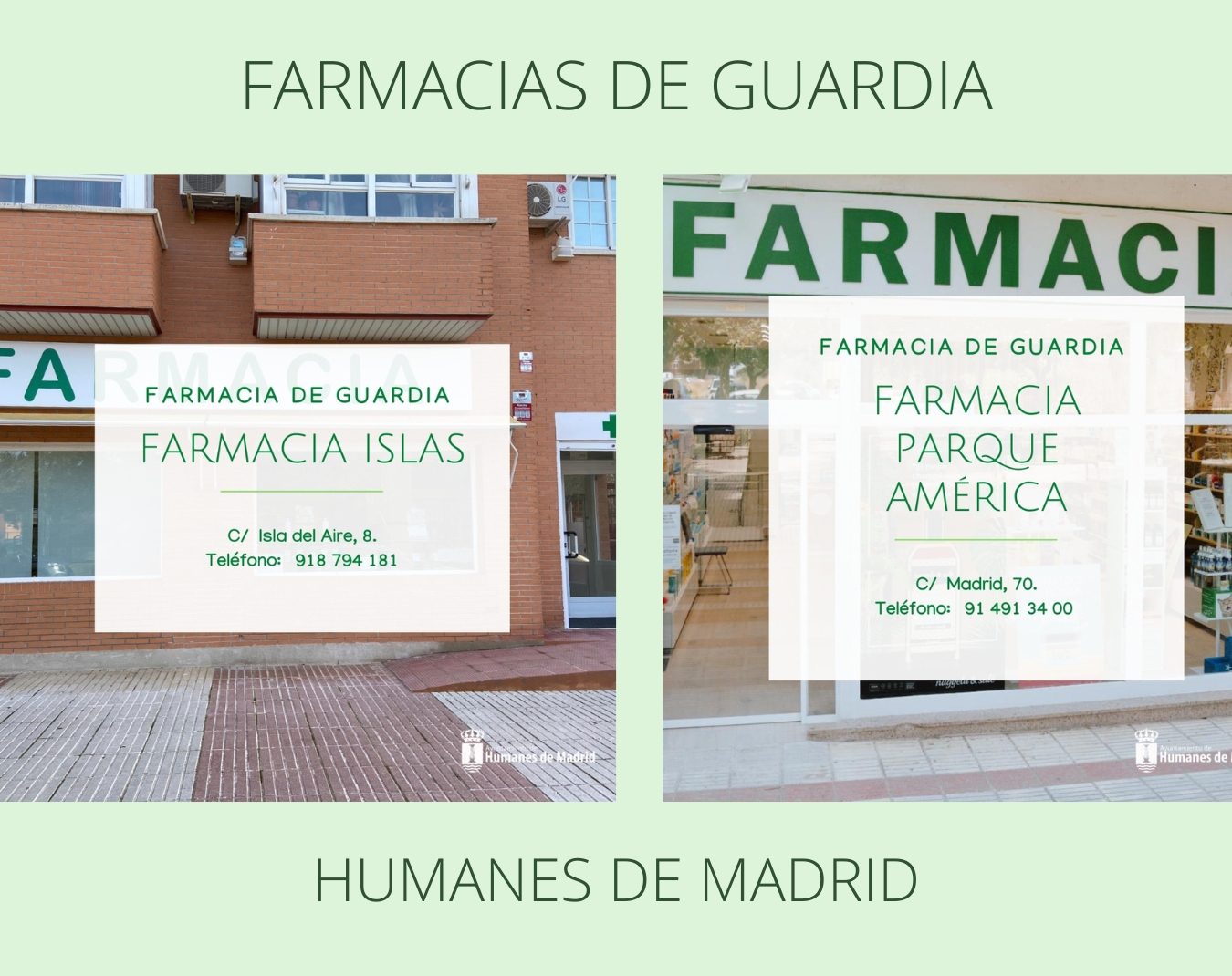 Farmacias de guardia.