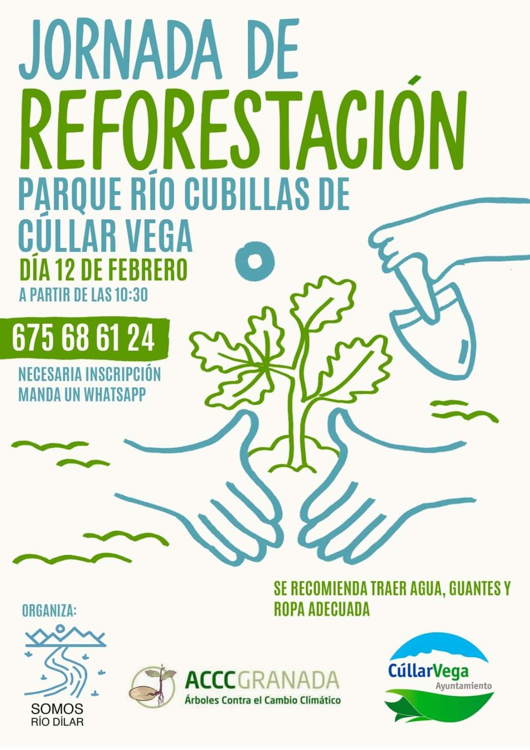Jornada de Reforestación en parque Río Cubillas de Cúllar vega