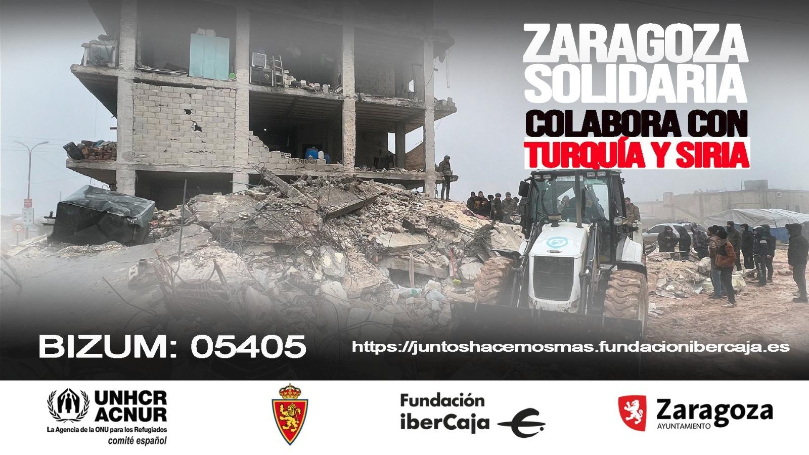 La campaña municipal de solidaridad con Turquía y Siria suma más de 82.000 euros recaudados en cinco días. Noticia. Ayuntamiento de Zaragoza