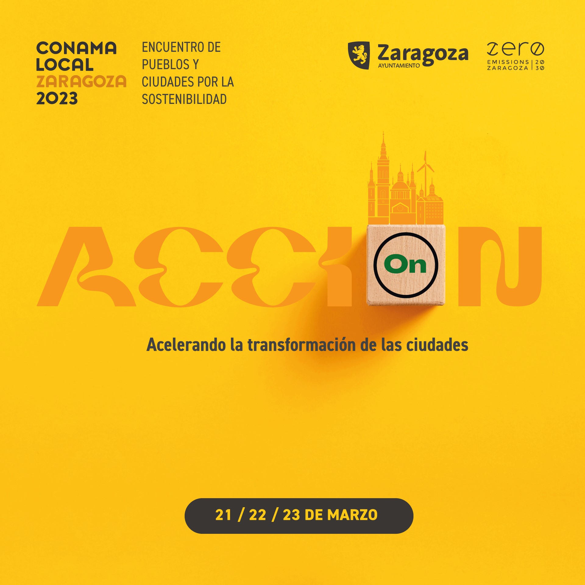 Zaragoza, sede de CONAMA Local 2023 para acelerar la transformación sostenible de las ciudades. Noticia. Ayuntamiento de Zaragoza
