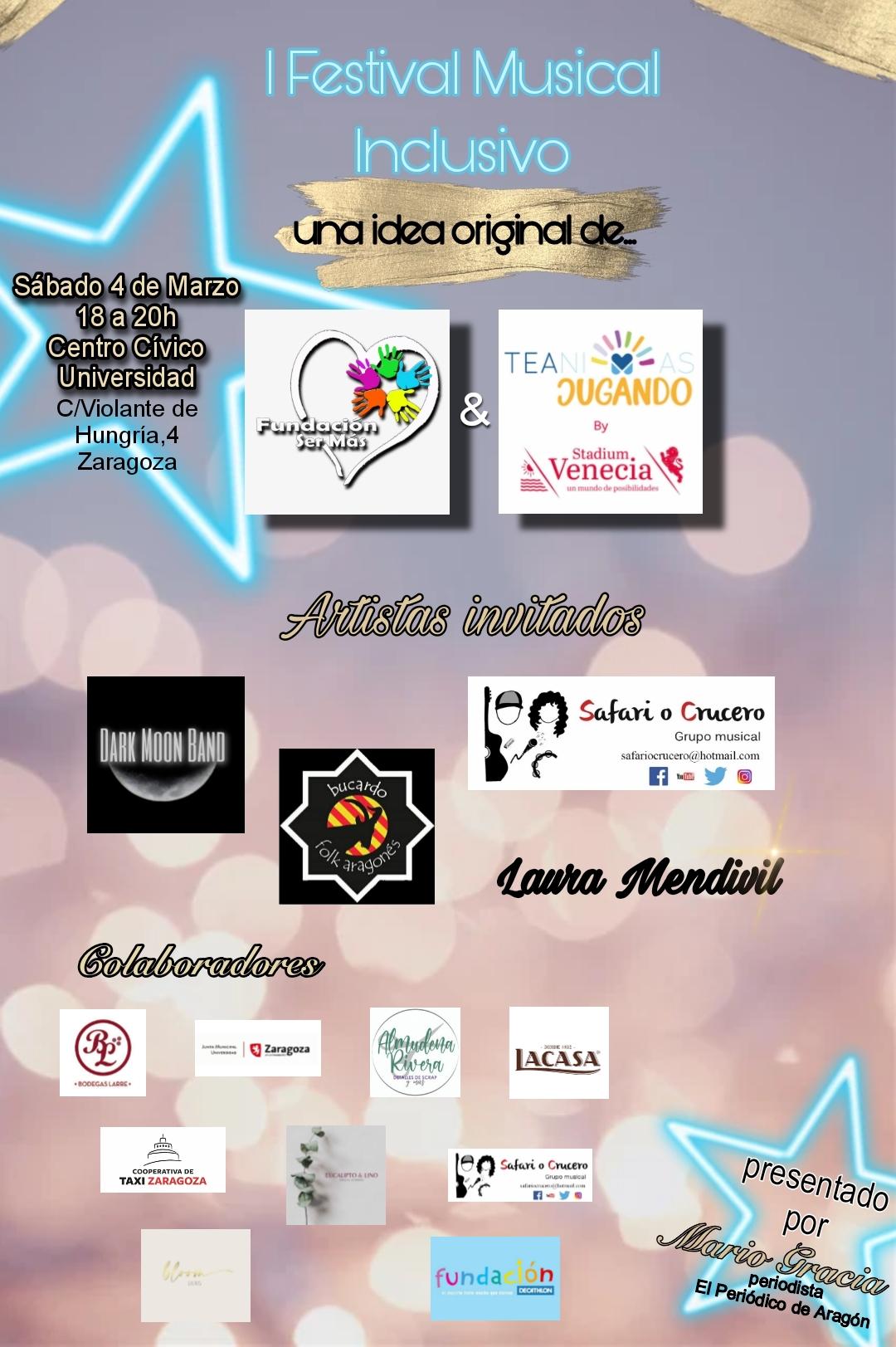 El Centro Cívico Universidad celebra este sábado el I Festival Musical Inclusivo. Noticia. Ayuntamiento de Zaragoza