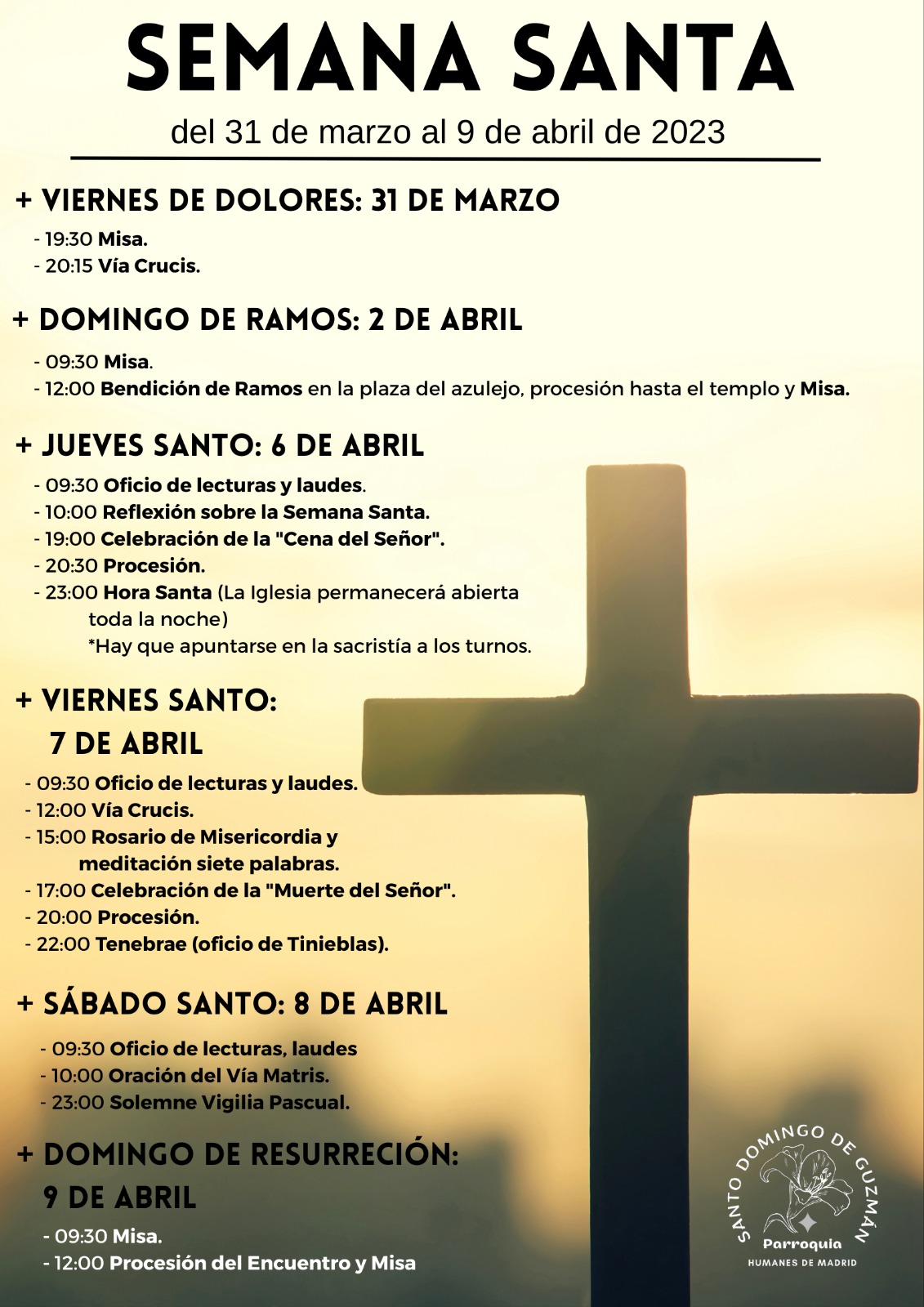 Los humanenses celebrarán, un año más, la Semana Santa.
