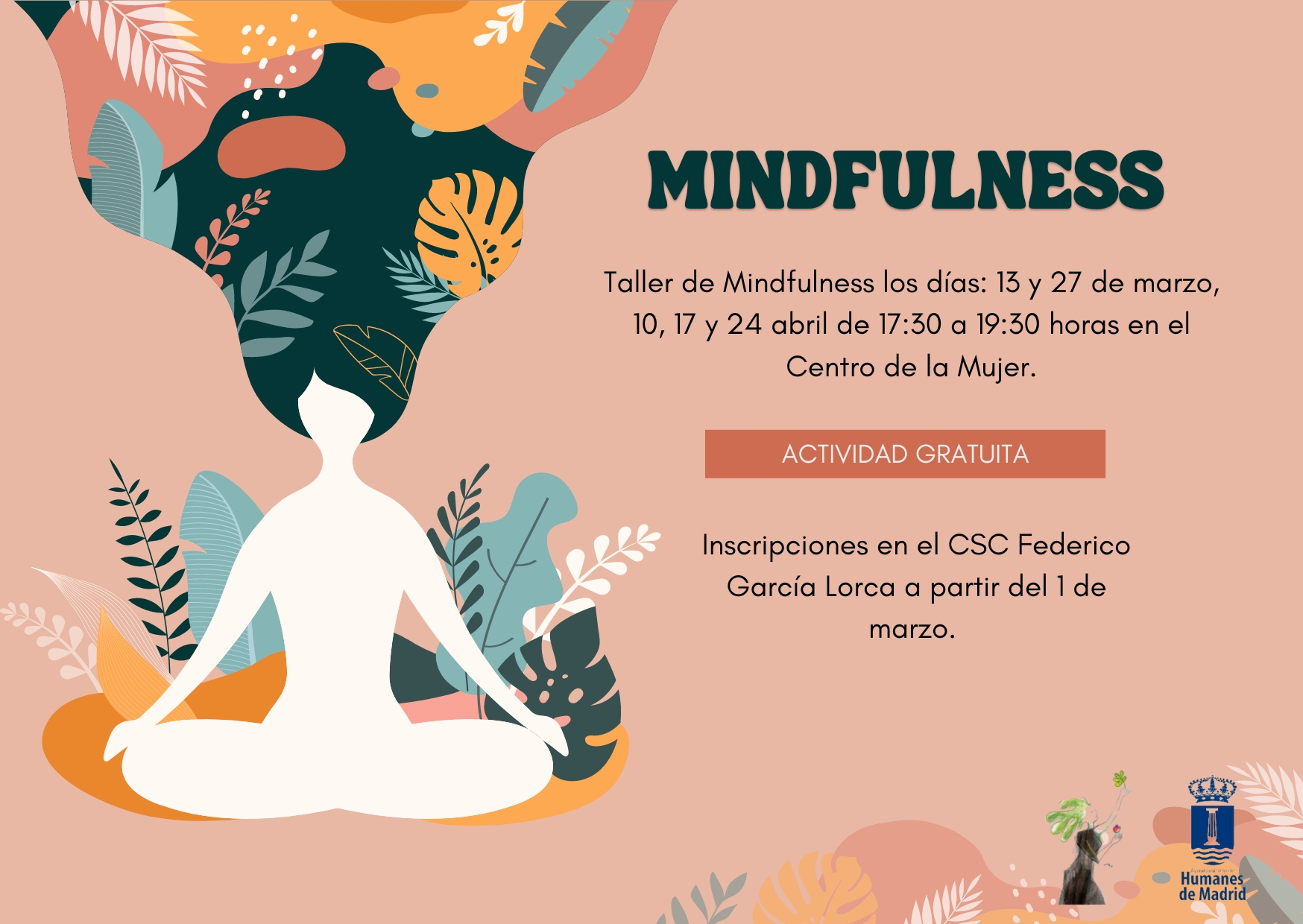 Nuevo taller de Mindfulness organizado por la Concejalía de Mujer e Igualdad.