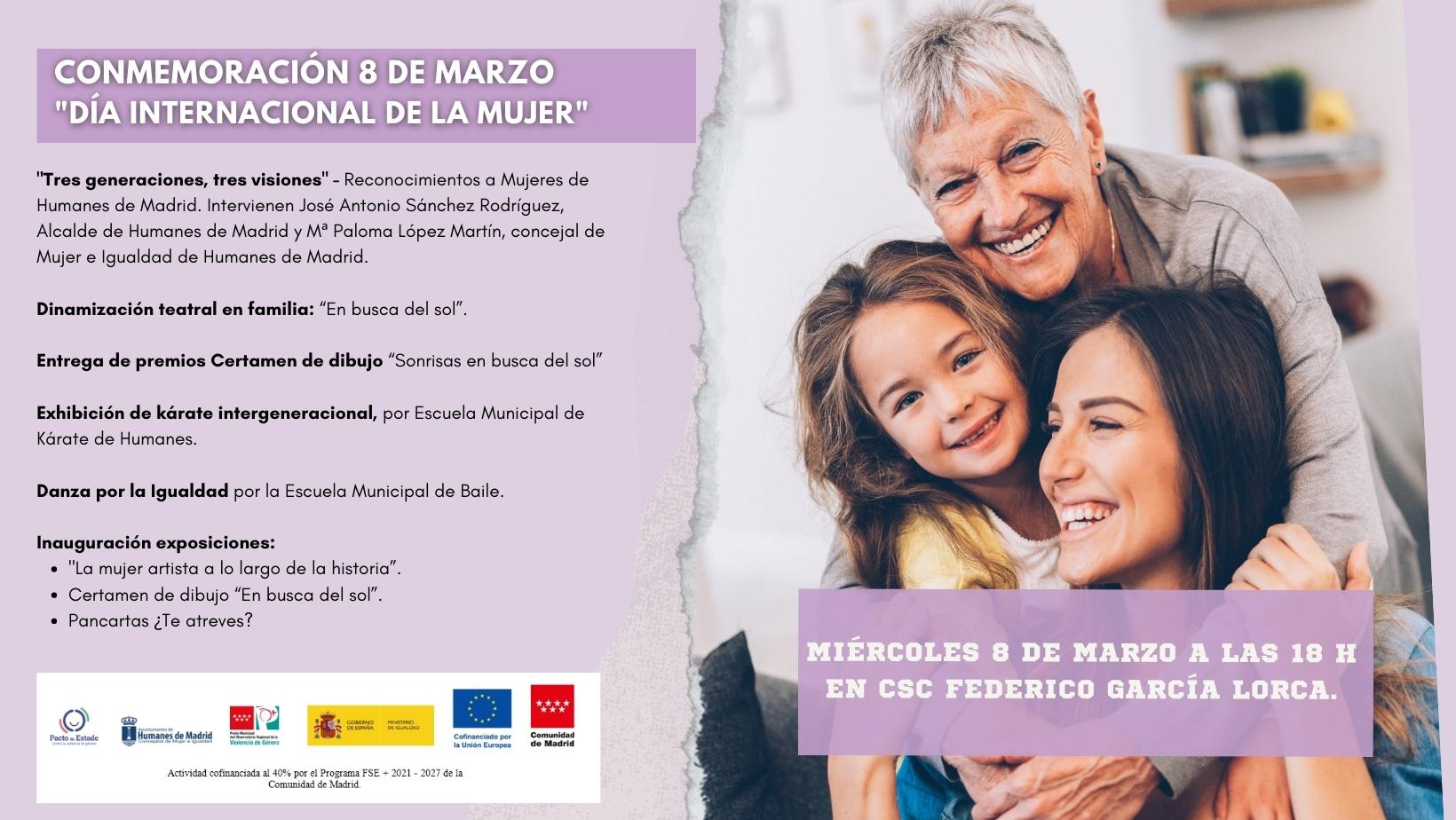 Programación especial del miércoles 8 de marzo, Día Internacional de la Mujer.