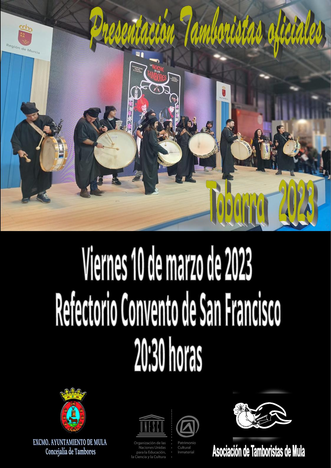 TAMBORES| Jornadas Nacionales del Tambor y del Bombo de Tobarra: presentación de los tamboristas oficiales de Mula