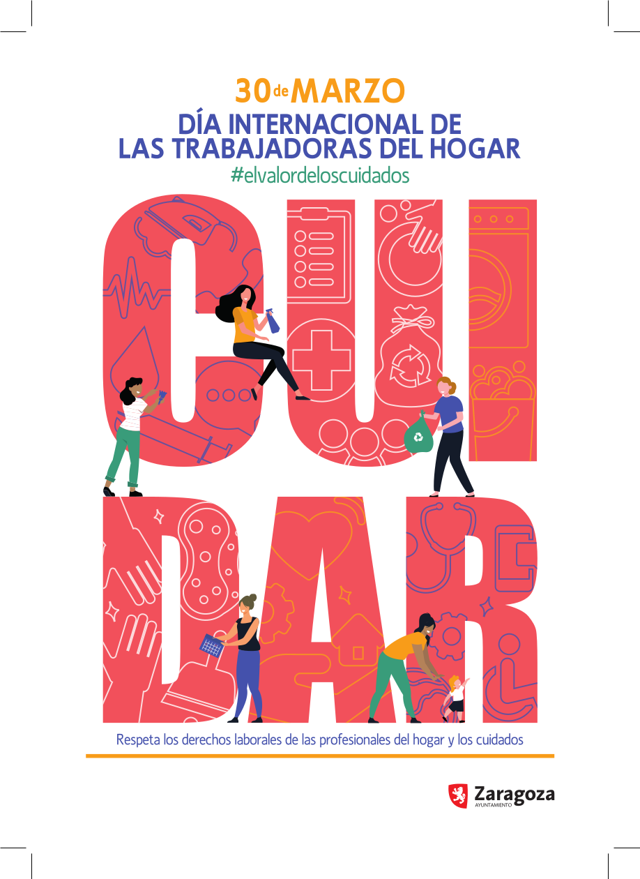 Zaragoza destaca el valor de los cuidados con motivo del Día de las Trabajadoras del Hogar. Noticia. Ayuntamiento de Zaragoza