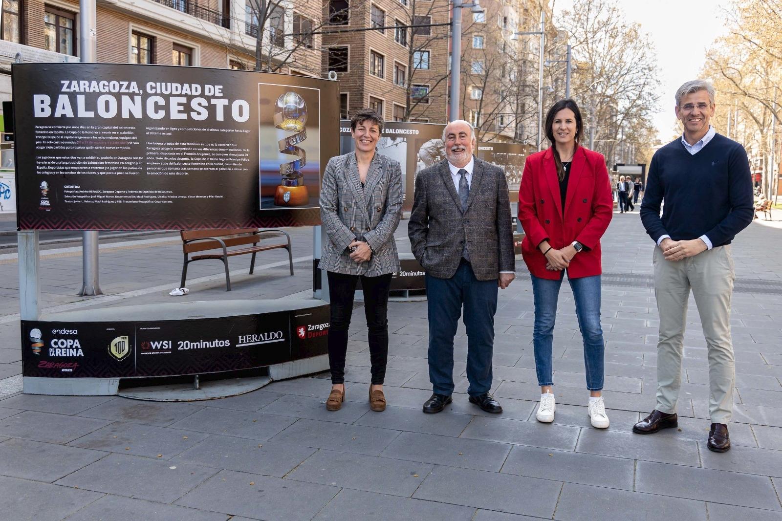 Zaragoza homenajea la historia de su baloncesto en una exposición en Gran Vía. Noticia. Ayuntamiento de Zaragoza