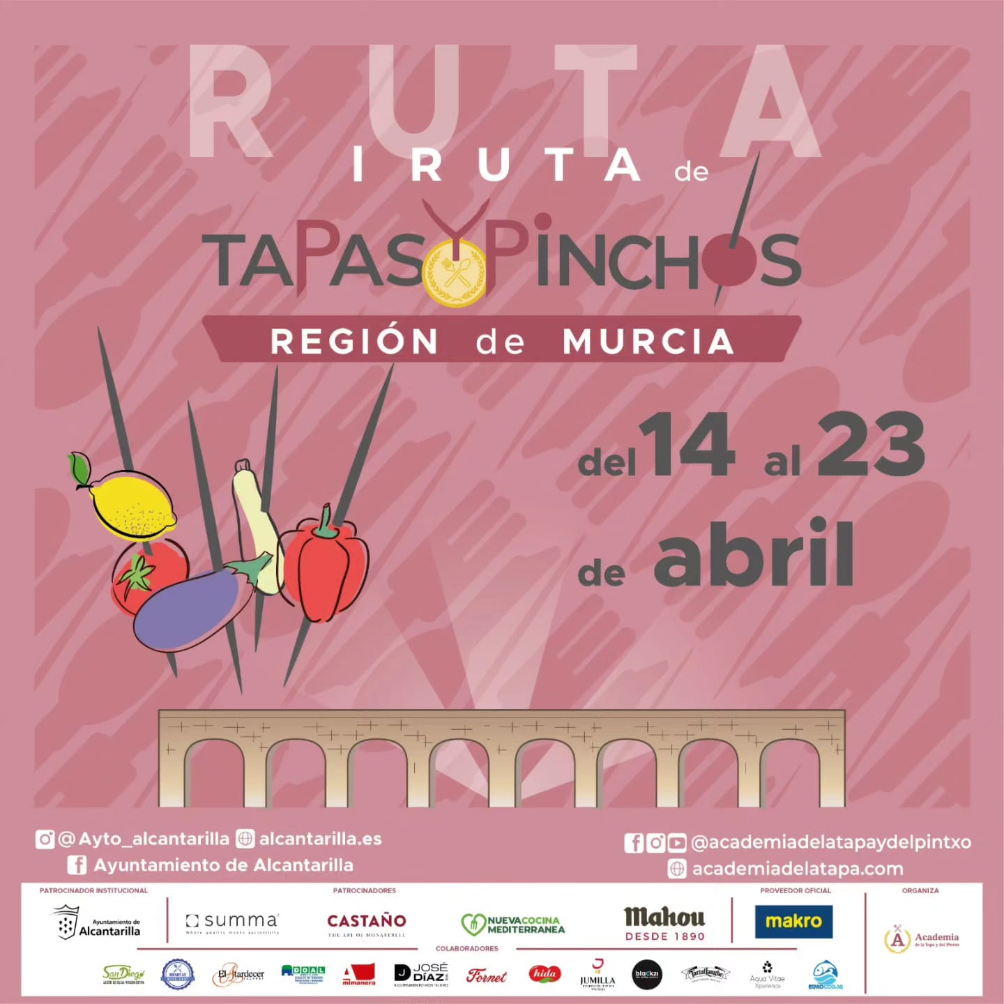 Cuatro establecimientos de Alcantarilla participan en la primera Ruta de Tapas y Pinchos de la Región de Murcia