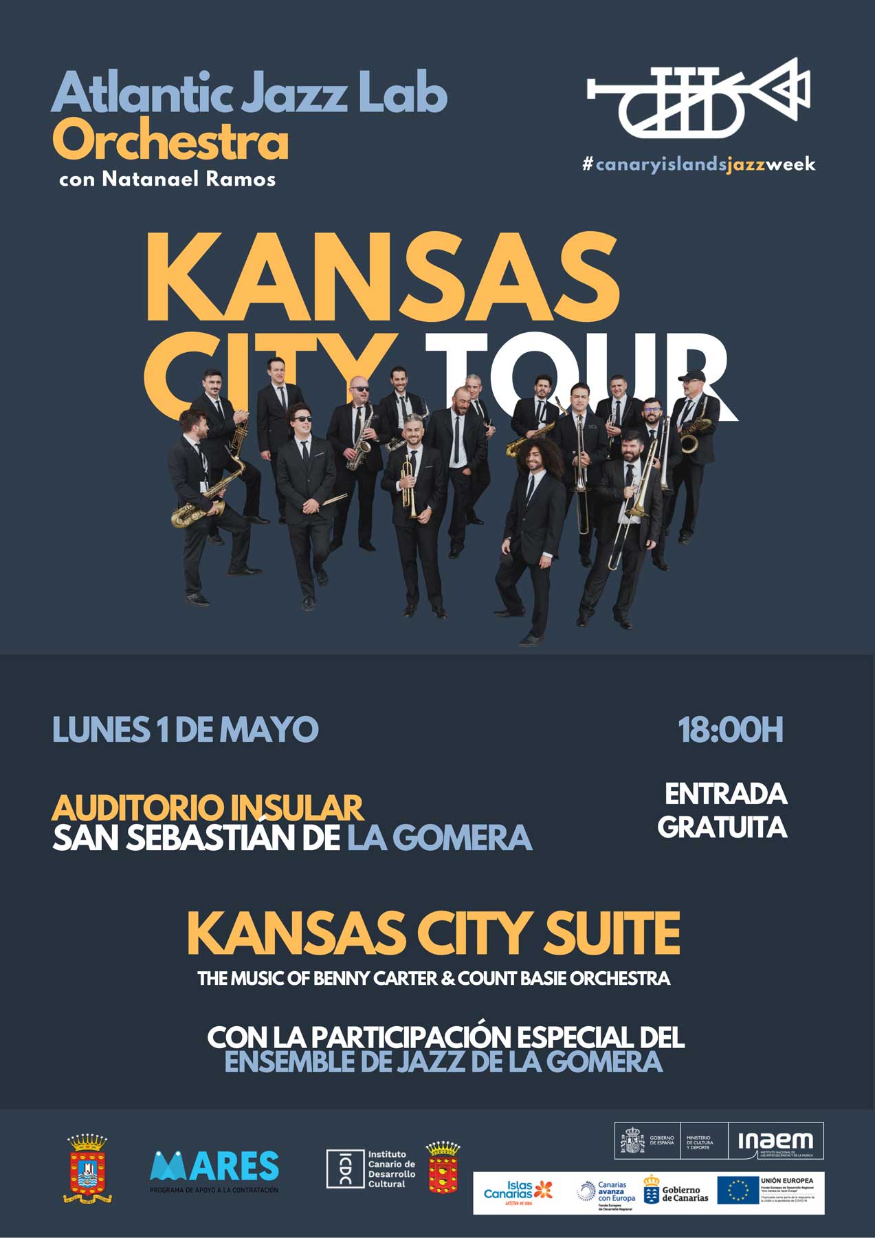 El espectáculo de jazz “Kansas City Suite” recala este lunes en la capital gomera