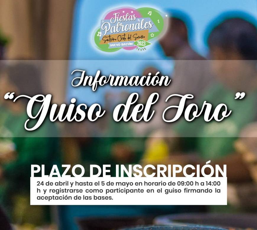 Fiestas 2023. Cómo participar en el Tradicional Guiso del Toro.