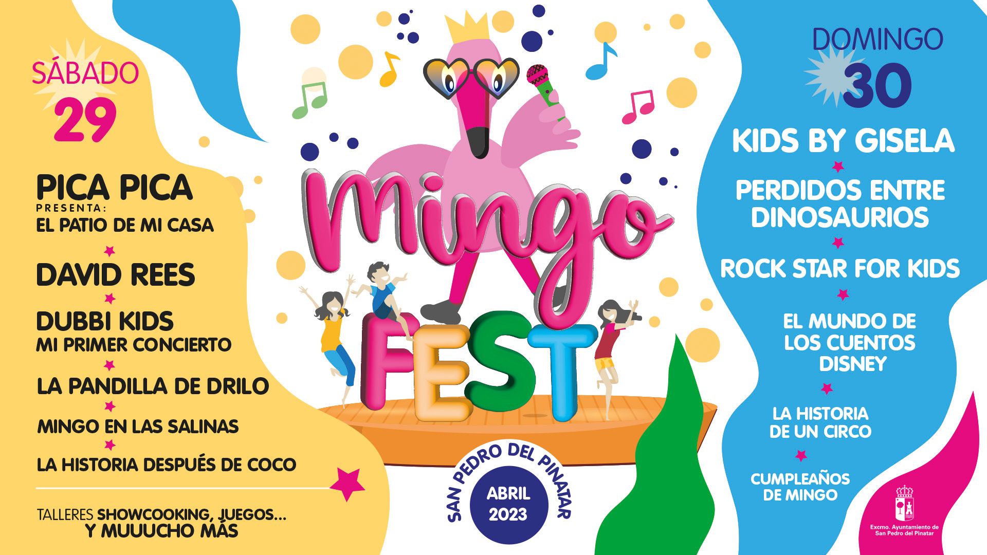 Pica Pica, David Rees y Gisela en la primera edición del festival infantil MingoFest