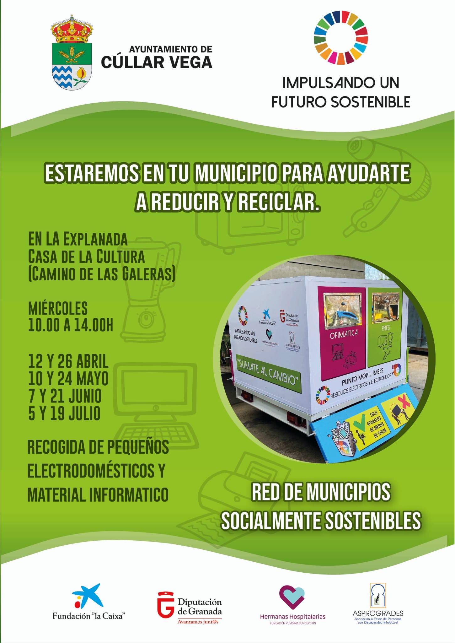 Punto Limpio Móvil 2º trimestre 2023: residuos eléctricos y electrónicos