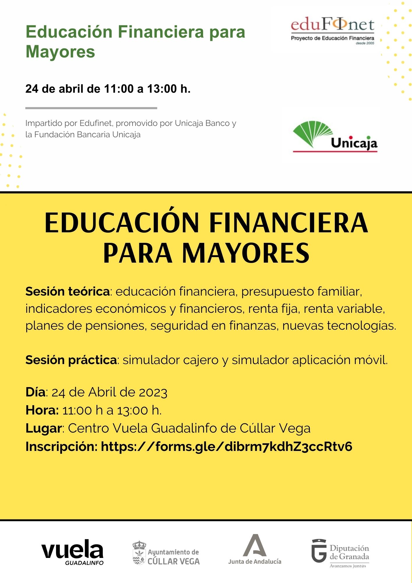 Talleres de Educación Financiera en Cúllar Vega