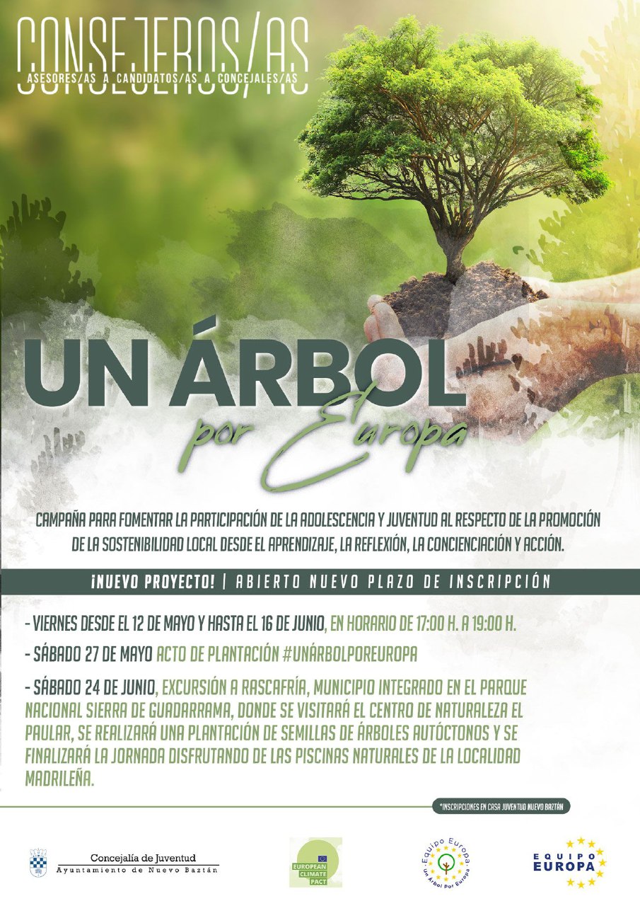 Un Árbol por Europa desde la Casa de la Juventud.