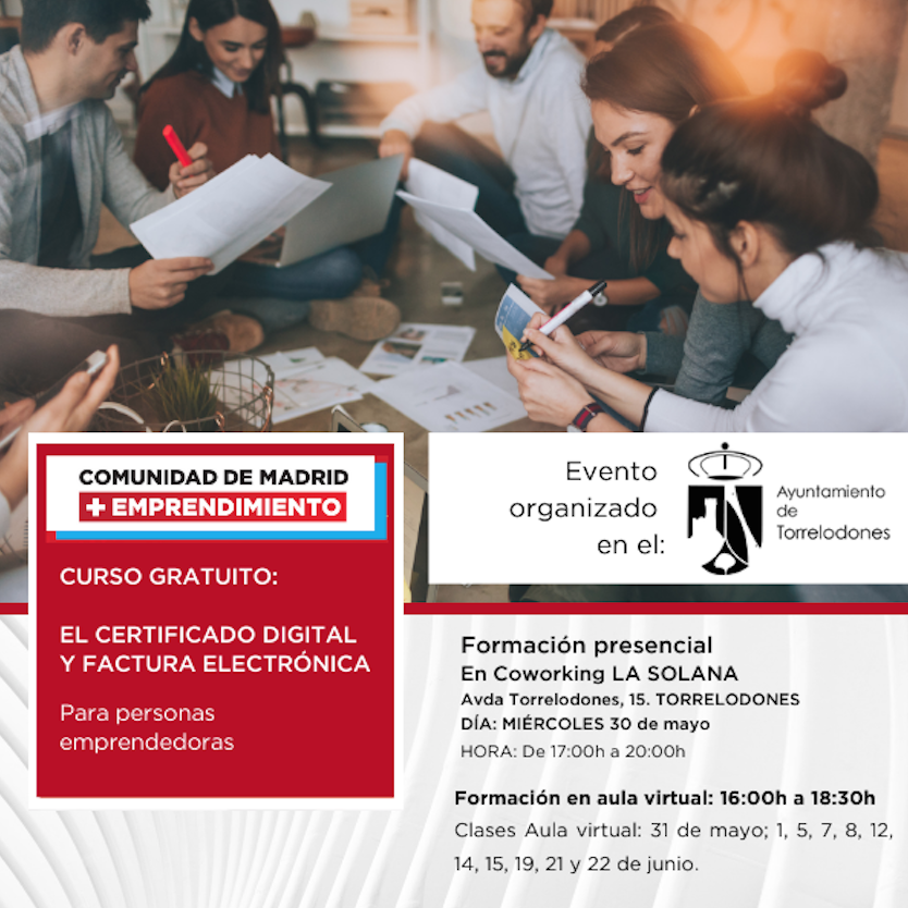 Curso Factura electrónica y certificado digital 30 de mayo