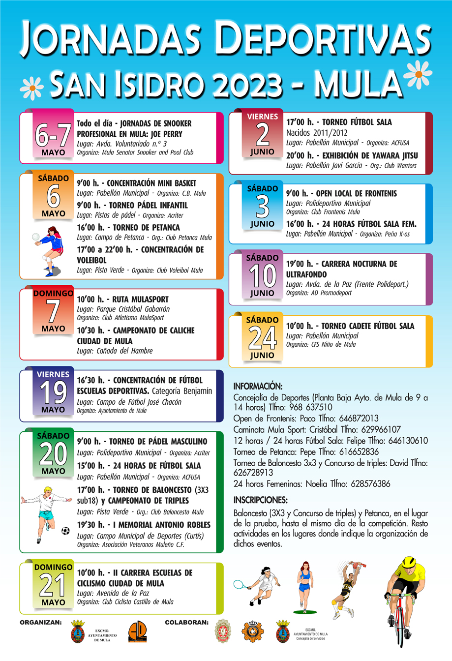 DEPORTES| Jornadas Deportivas Fiestas de San Isidro 2023
