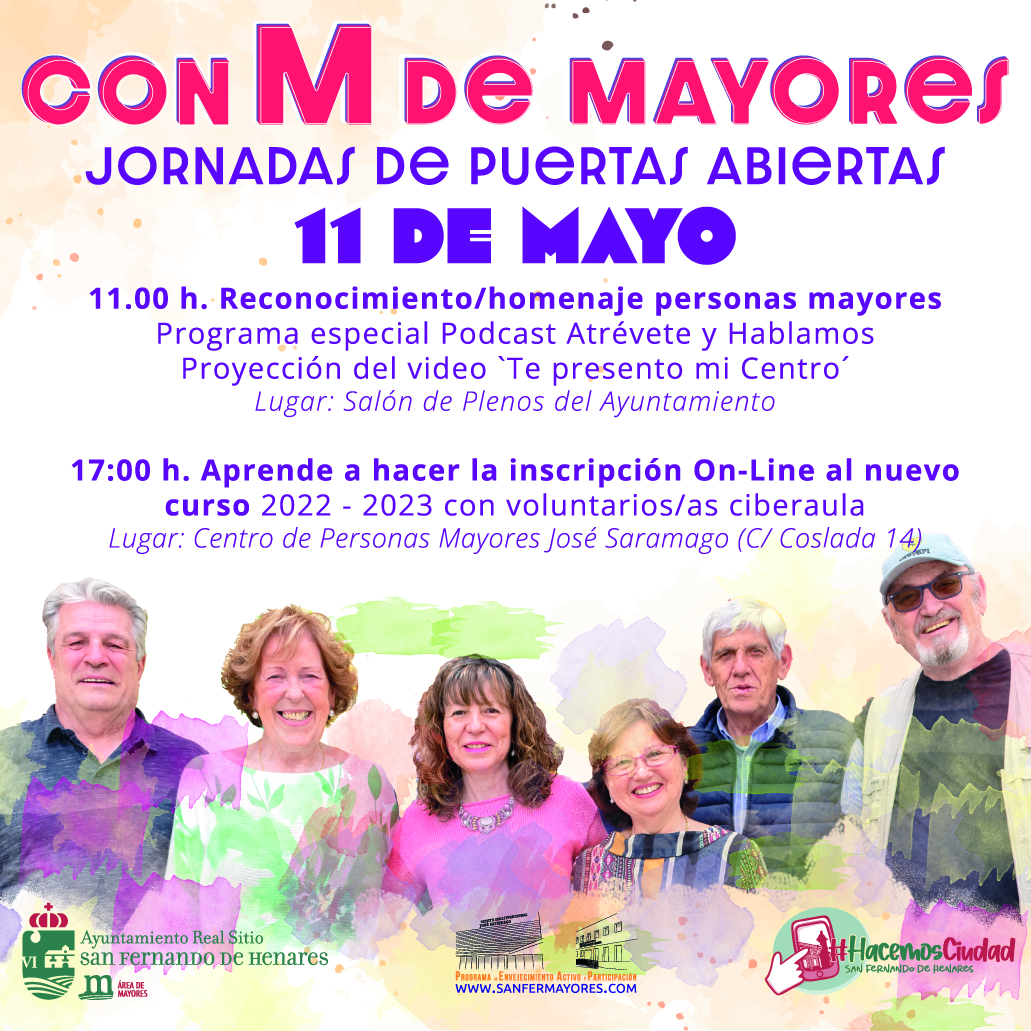 Reconocimiento/homenaje personas mayores. Sigue la retransmisión en directo a partir de las 11 horas desde el salón de plenos del Ayuntamiento