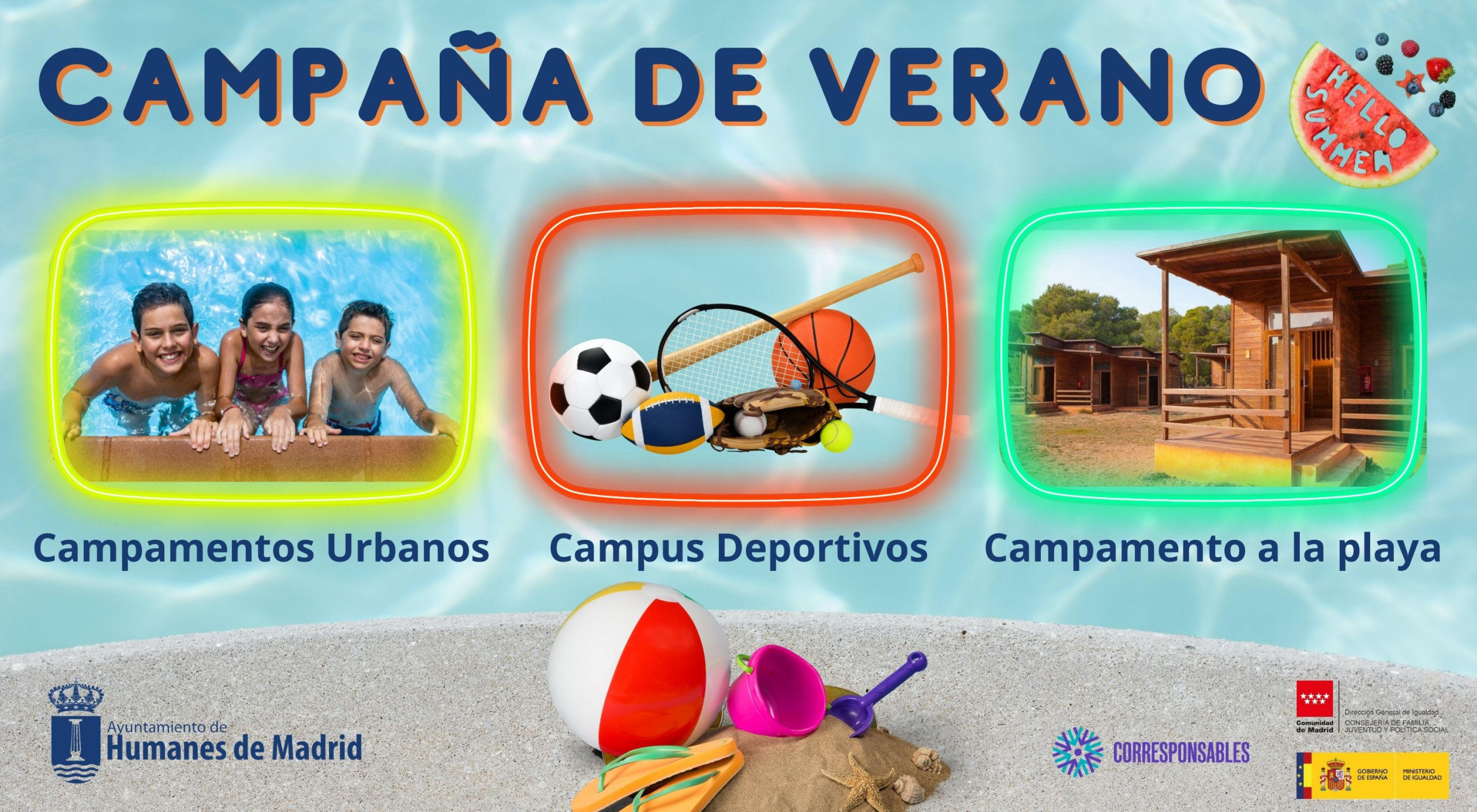 Se abre el plazo extraordinario para los campamentos urbanos y los campus deportivos.