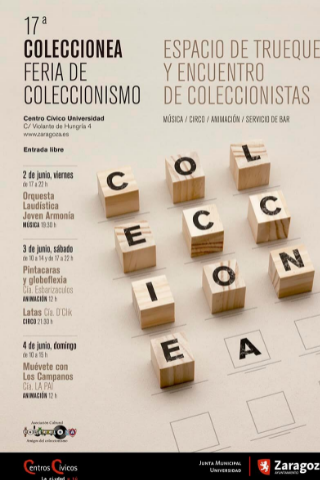 17ª Coleccionea Feria del Coleccionismo. Agenda Zaragoza. Ayuntamiento de Zaragoza