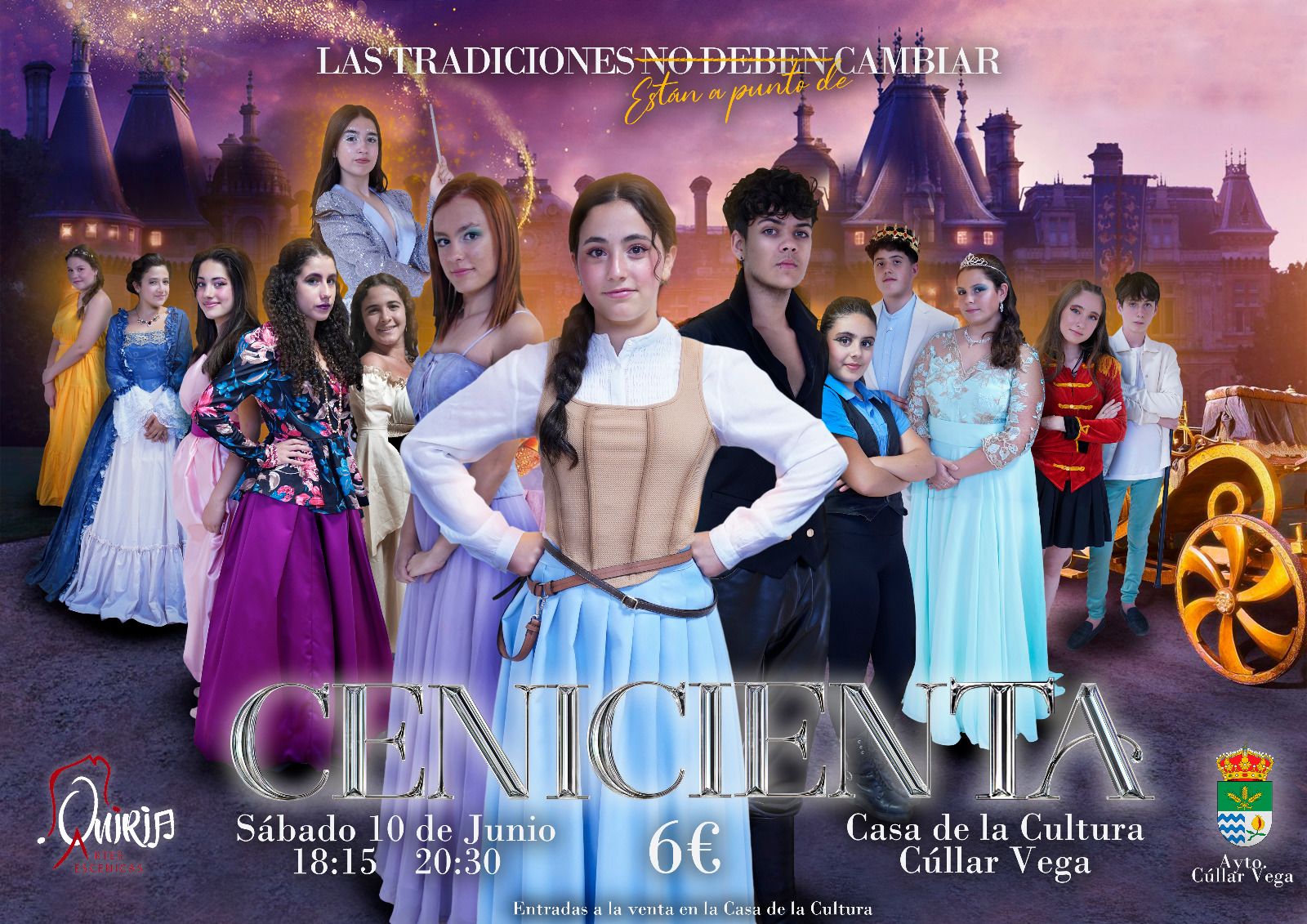 "CENICIENTA" el nuevo espectáculo musical de ONIRIA este sábado 10 de junio