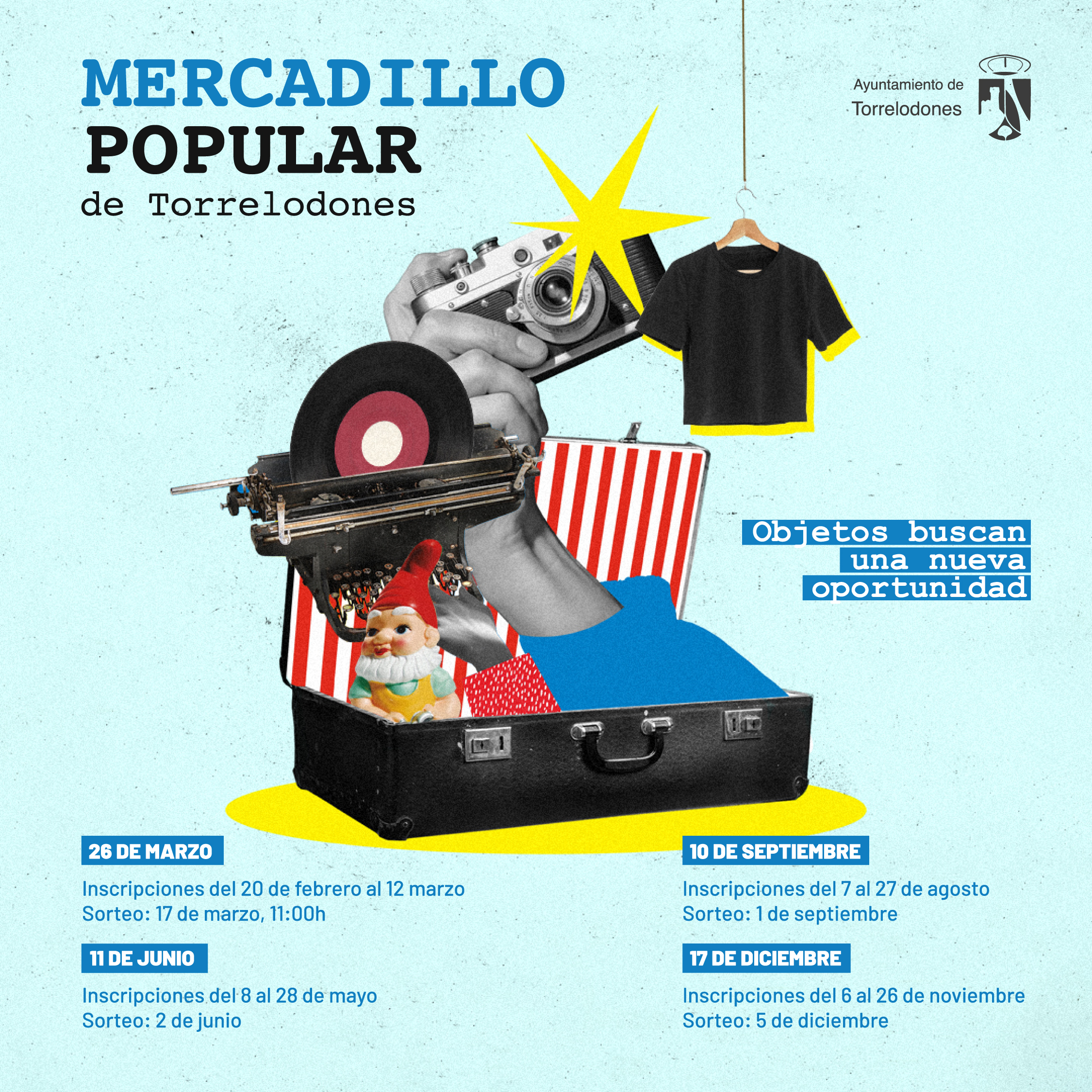 Celebrado el sorteo del Mercadillo Popular que se realizará el 11 de junio