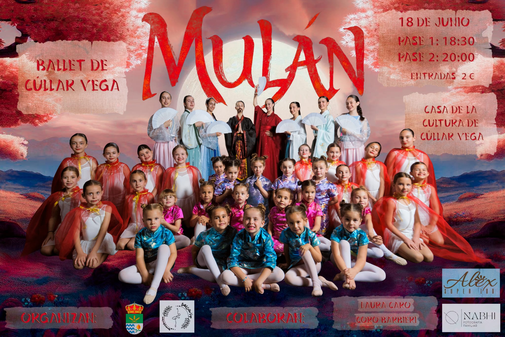El ballet de Cúllar Vega estrena su nuevo espectáculo "MULÁN" el domingo 18 de junio