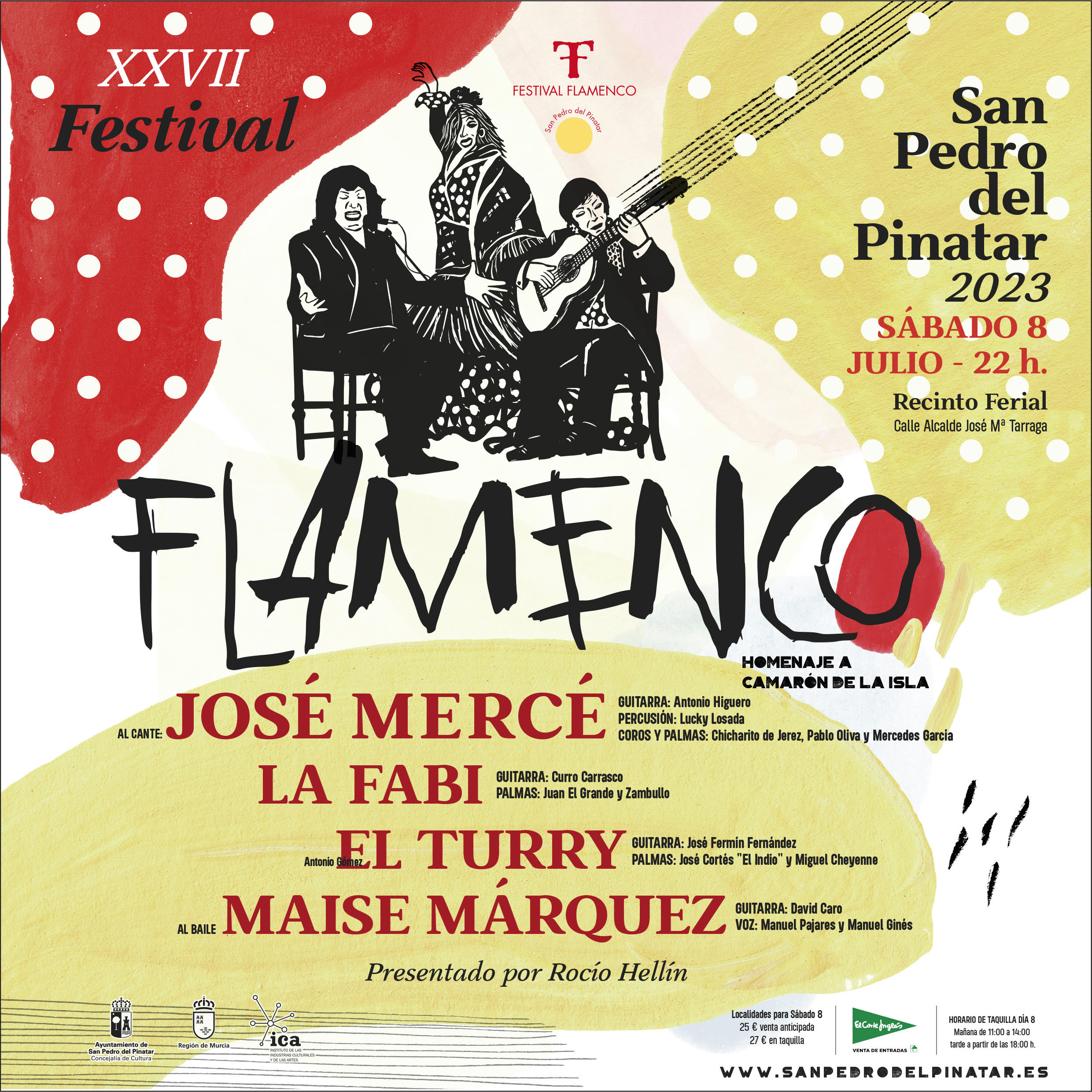José Mercé, La Fabi, El Turry y Maisé Márquez se suben a las tablas en el XXVII Festival Flamenco de San Pedro del Pinatar