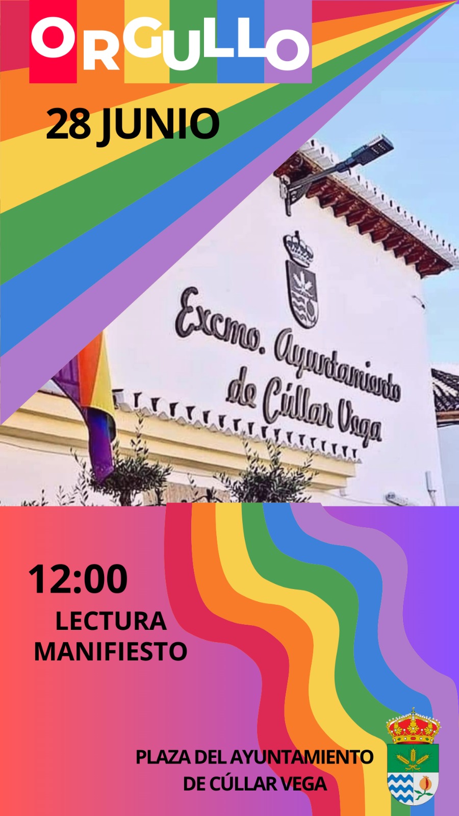 Lectura de manifiesto en la Plaza del Ayuntamiento por el día del Orgullo