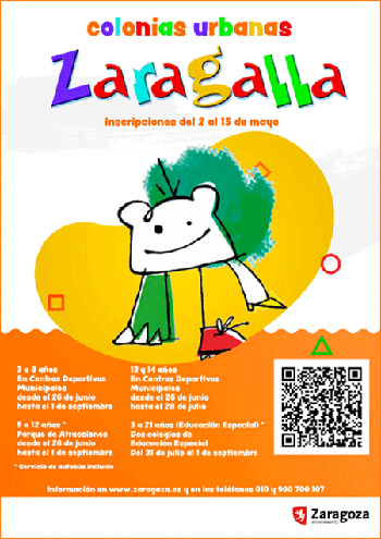 Zaragalla Verano (Programa de infancia lúdico-educativo). Trámites y servicios. Ayuntamiento de Zaragoza