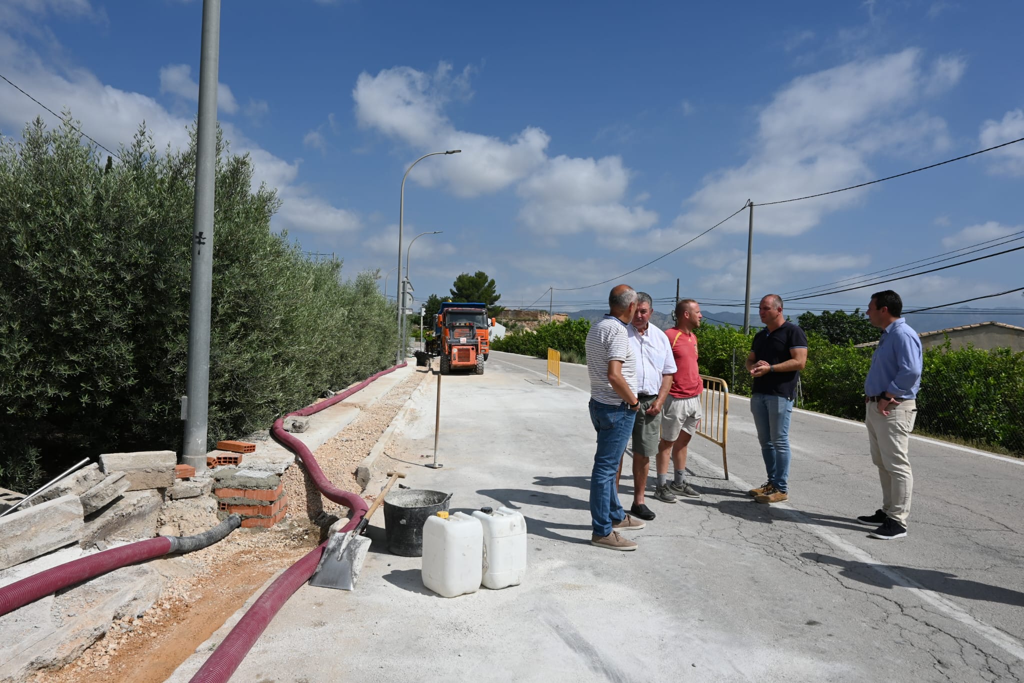 OBRAS PÚBLICAS| El alcalde de Mula visita las obras de La Puebla de Mula