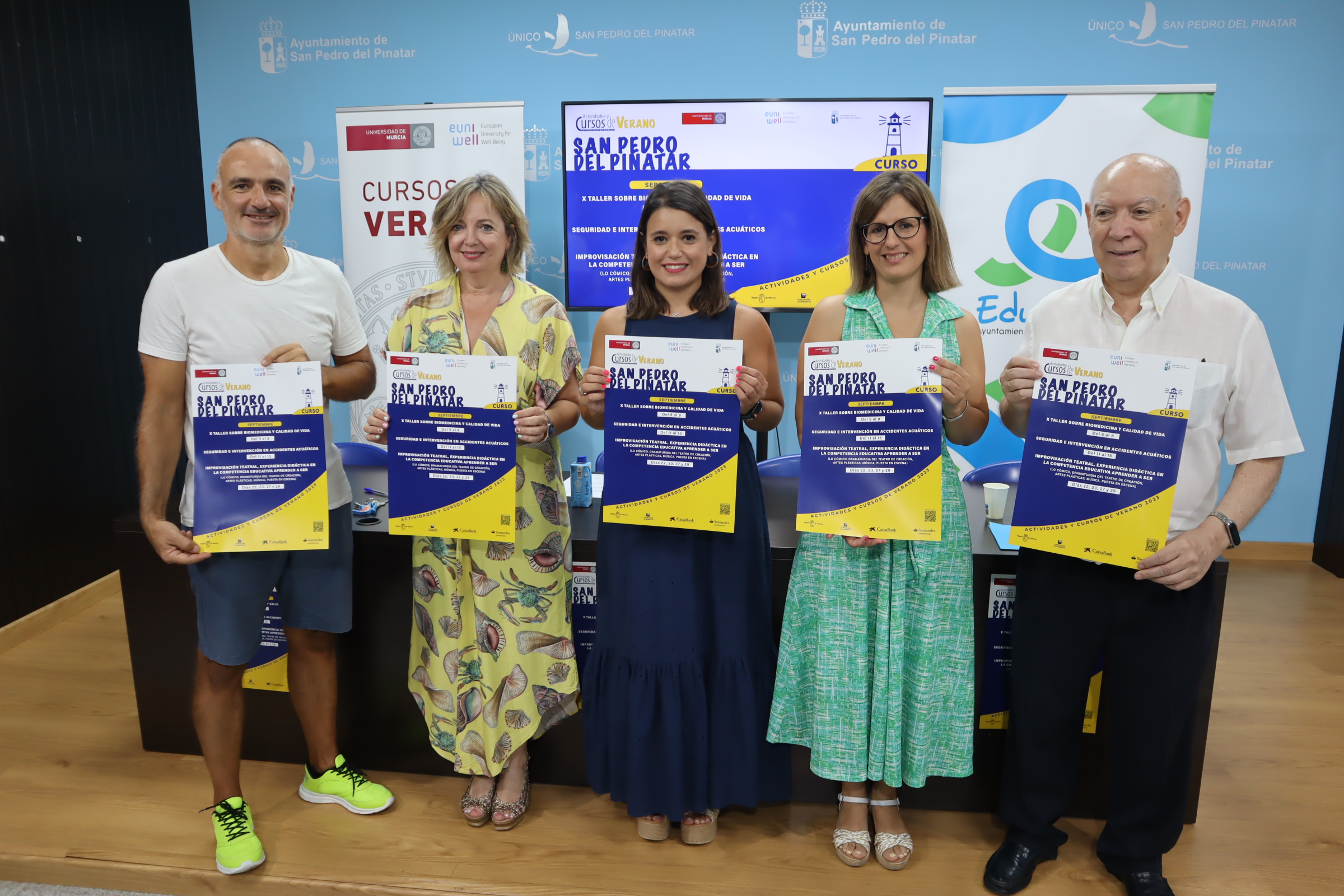 San Pedro del Pinatar acoge en septiembre cursos de verano de la Universidad de Murcia sobre teatro, salvamento y biomedicina