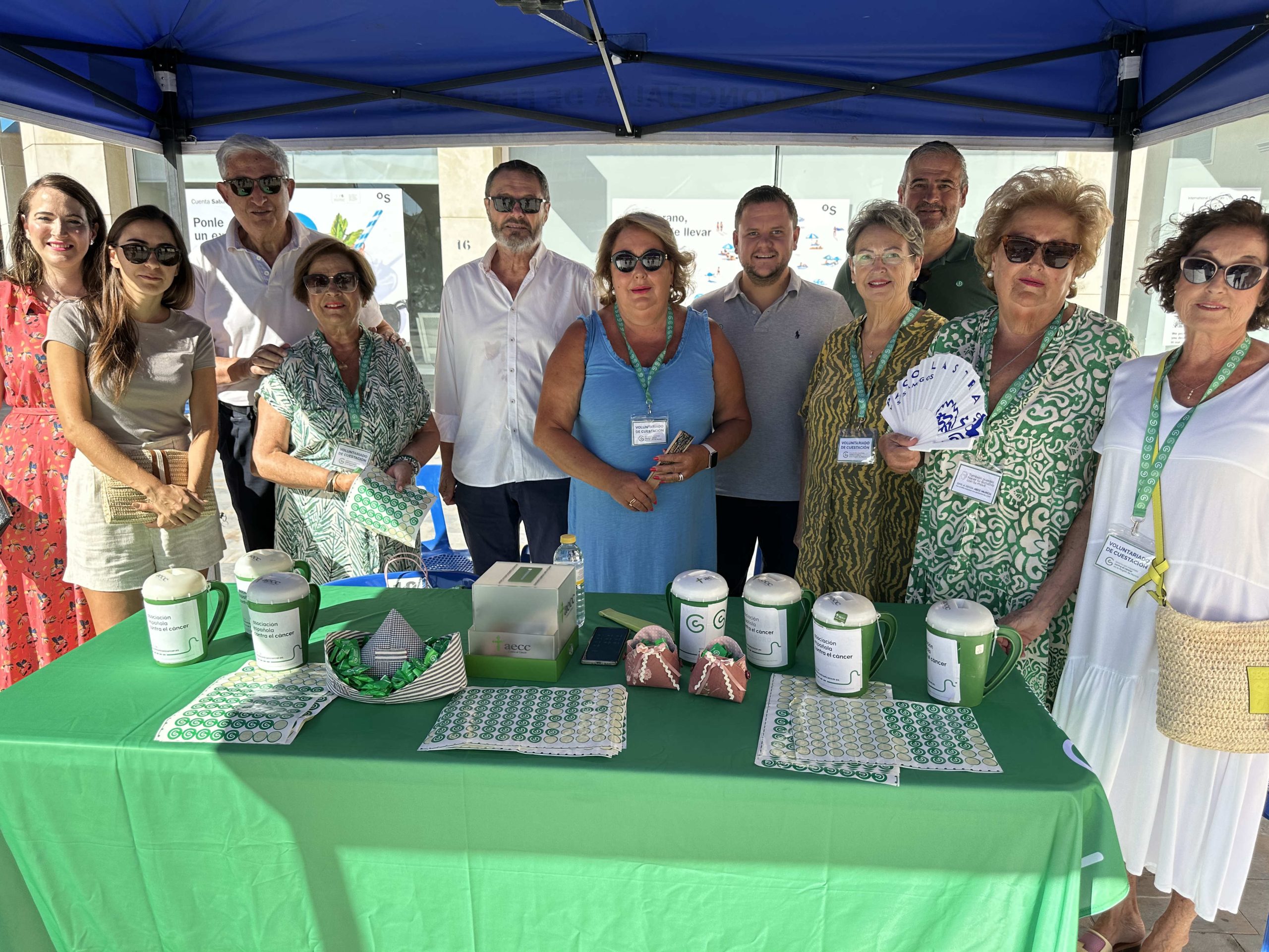 La junta local de la Asociación Española Contra el Cáncer recauda 7.845 euros en la cuestación de verano