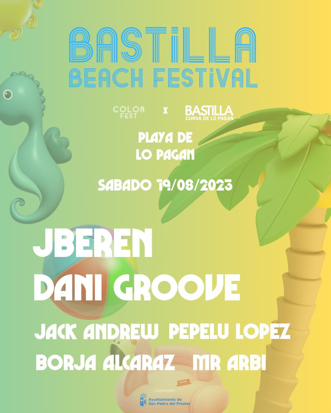 Música, diversión y mucho color serán protagonistas del Bastilla Beach Festival