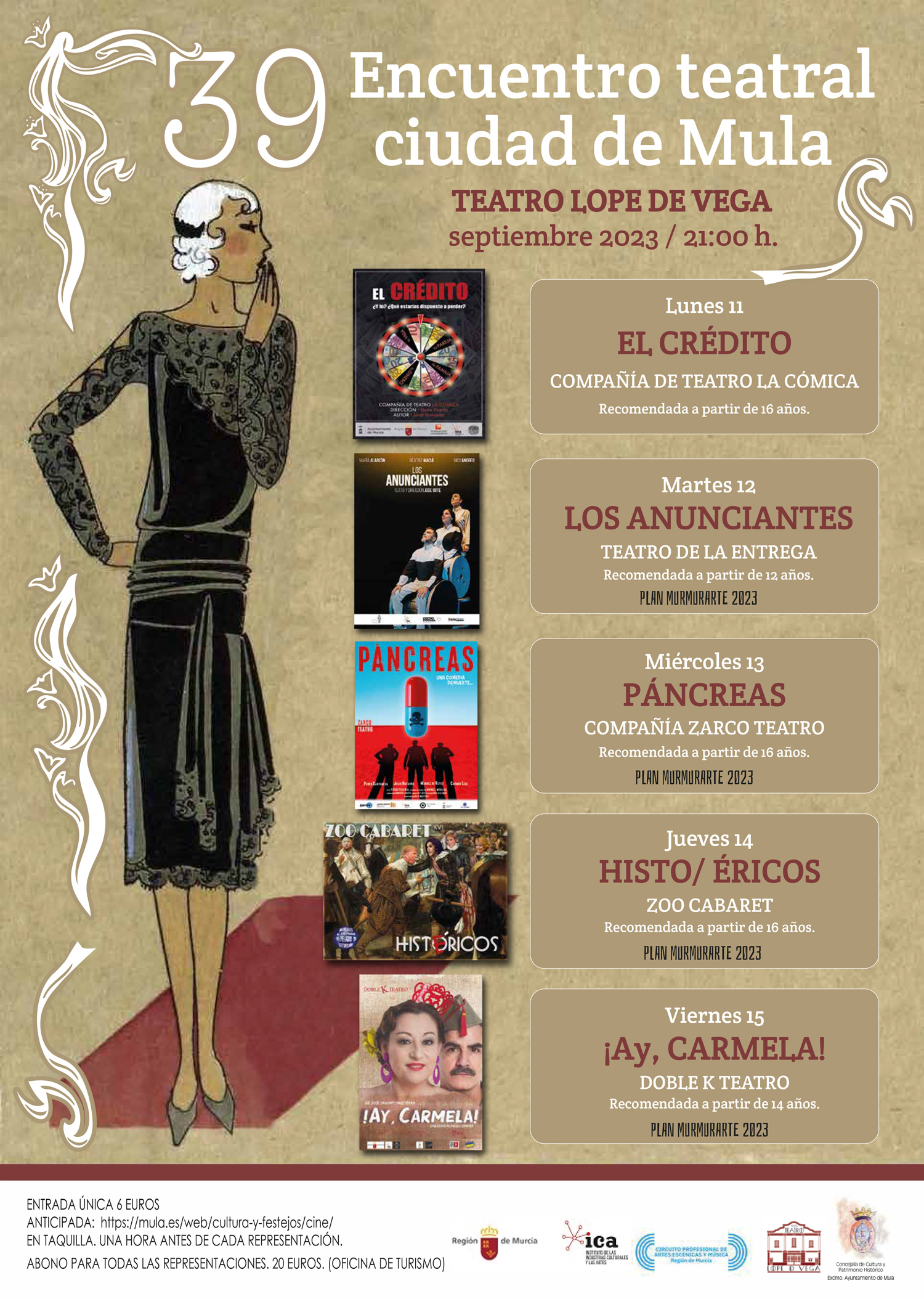 CULTURA| Más de 800 personas asisten al 39 Encuentro Teatral Ciudad de Mula