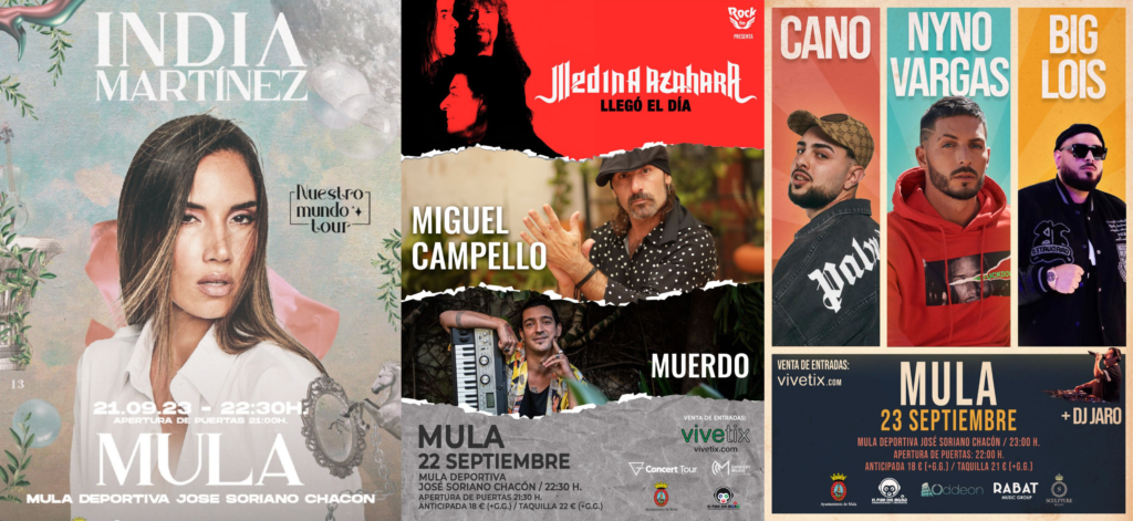 FESTEJOS| Punto de venta de entradas conciertos Feria y Fiestas de Septiembre: del 11 al 15 de septiembre
