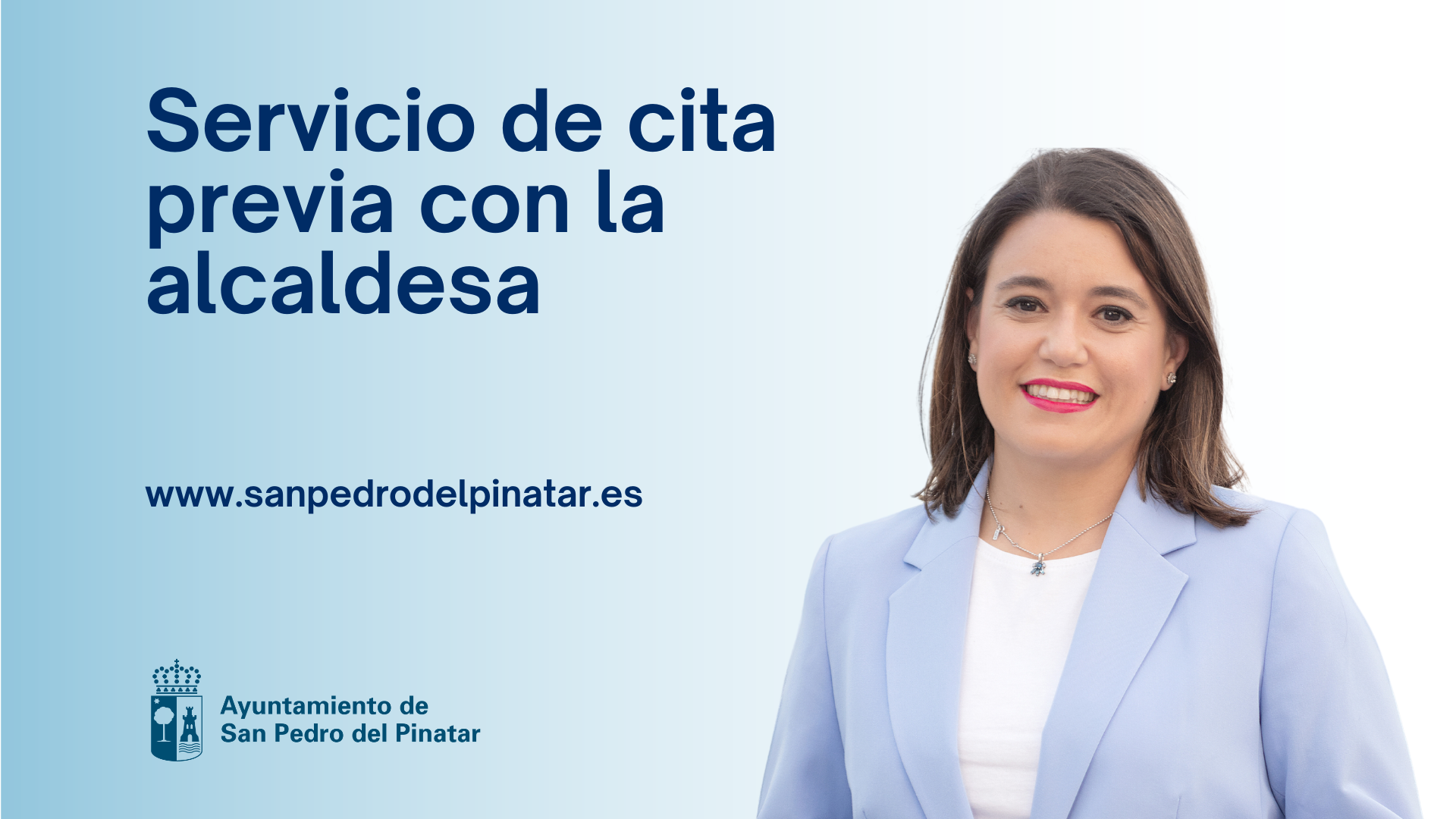 La web municipal incorpora una aplicación para solicitar cita online con la alcaldesa